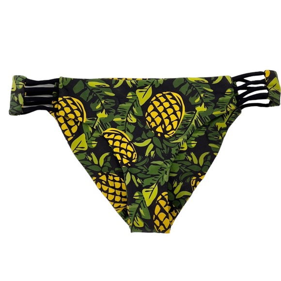 Citrine Swim Morocco Bikini Bottom - King of Fruit Pineapple Print - size M - Picture 6 of 11
